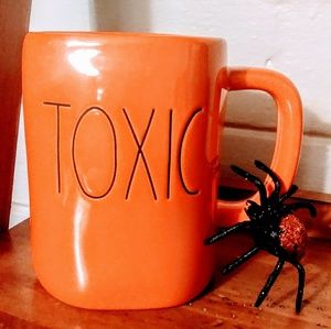 Rae Dunn orange TOXIC mug